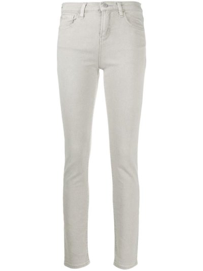 Armani Emporio High Taille Skinny Jeans Damen Beige | U9VTBBLR