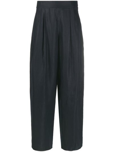 Armani Emporio High Waisted Hose Damen Blau | U0PMWH3U