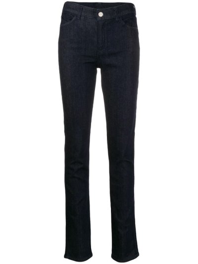 Armani Emporio High Waisted Skinny Jeans Damen Blau | 8GEHXBKE
