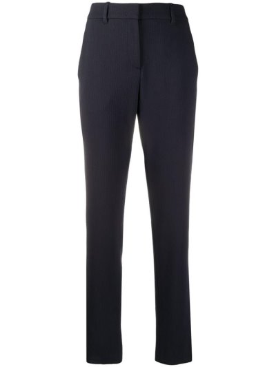 Armani Emporio High Waisted Slim Fit Hose Damen Blau | R8RJLKKB