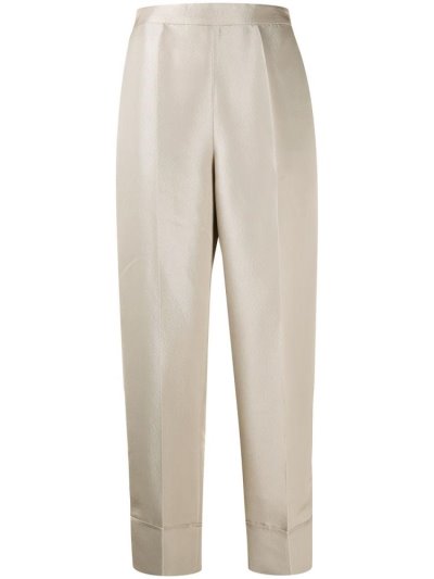 Armani Emporio High Waisted Straight Leg Hose Damen Beige | JBT7DUDI