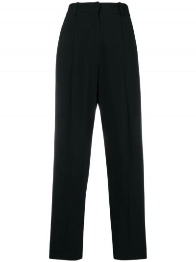 Armani Emporio High Waisted Tailored Pants Hose Damen Schwarz | YJYC5WZS