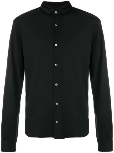 Armani Emporio Klassische Button Down Hemd Herren Schwarz | D4ZOU8IW