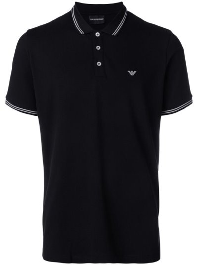 Armani Emporio Klassische Kurzes Sleeve Polo Hemd Herren Schwarz | LYBLZY5F