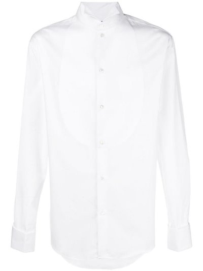 Armani Emporio Klassische Plain Hemd Herren Weiß | EVX51UIQ