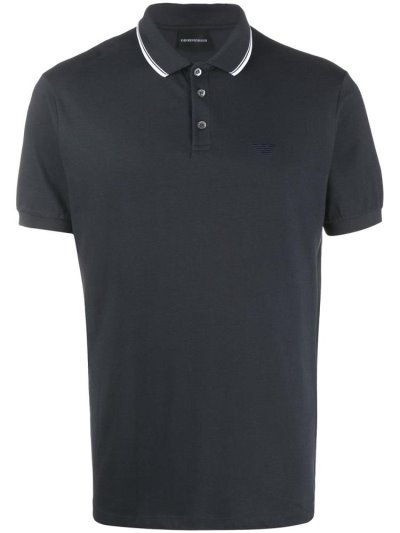 Armani Emporio Klassische Polo Hemd Herren Blau | 86OK09HL