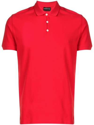 Armani Emporio Klassische Polo Hemd Herren Rot | UUJNKBU3