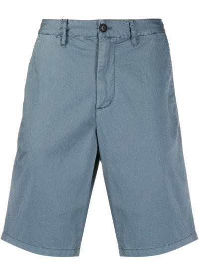 Armani Emporio Knee Length Logo Plaque Bermuda Shorts Kurze Hose Herren Blau | IR7YK2LQ