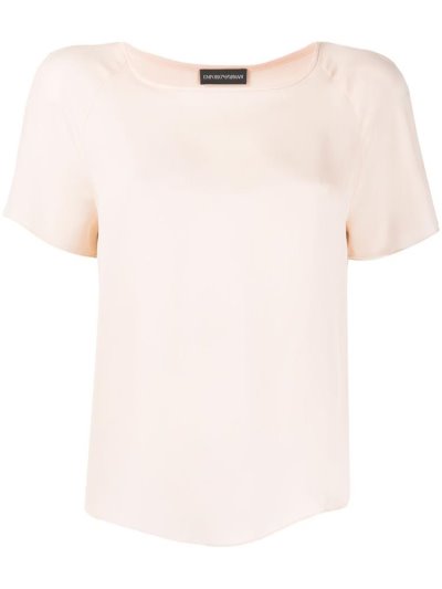 Armani Emporio Kurzes Sleeve Bluse Damen Rosa | WPUMBKD5