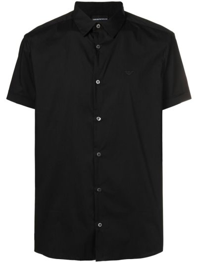 Armani Emporio Kurzes Sleeve Hemd Herren Schwarz | 23V4O78P