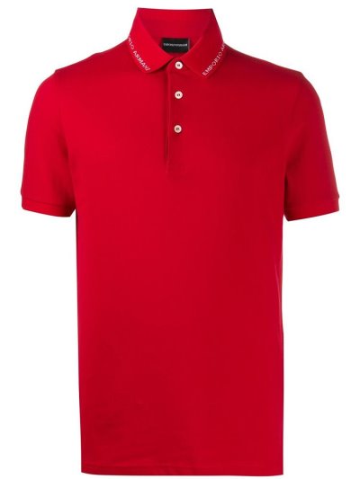 Armani Emporio Kurzes Sleeve Polo Hemd Herren Rot | DF6LLZ47
