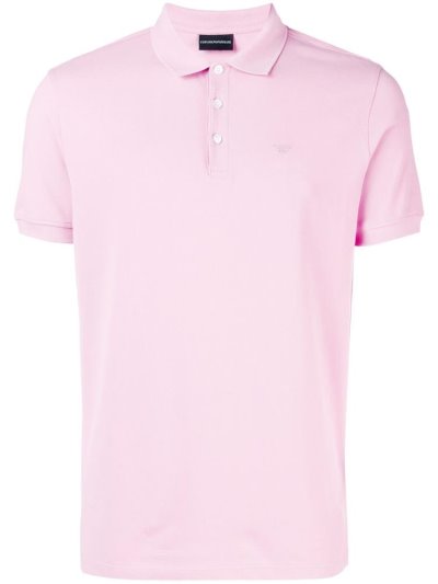 Armani Emporio Kurzes Sleeve Polo Hemd Herren Rosa | EMM2AVYW