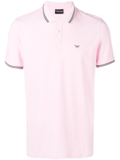 Armani Emporio Kurzes Sleeve Polo Hemd Herren Rosa | JHQFJ4K1