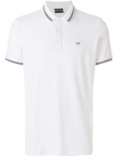 Armani Emporio Kurzes Sleeve Polo Hemd Herren Weiß | S9ZAXK72