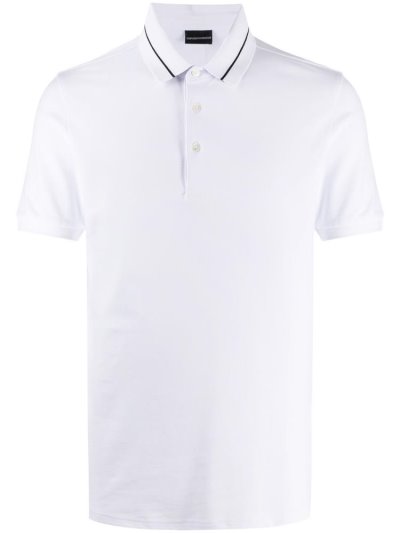 Armani Emporio Kurzes Sleeve Polo Hemd Herren Weiß | TE3A6ZPU