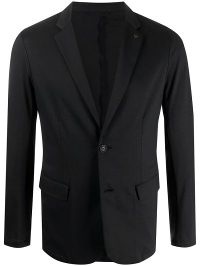 Armani Emporio Lapel Pin Blazer Herren Schwarz | DCSBPQ1T