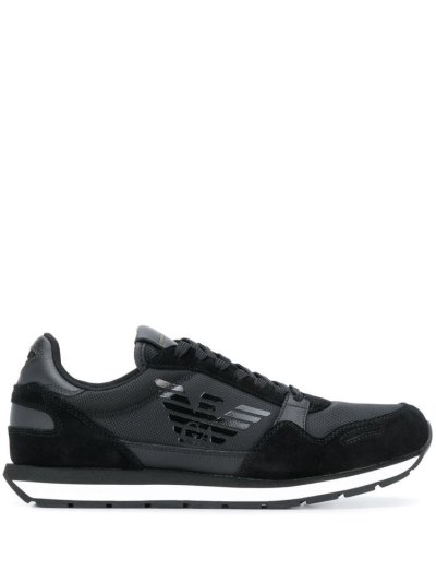 Armani Emporio Lauf Sneakers Herren Schwarz | 7HQ1GKVN