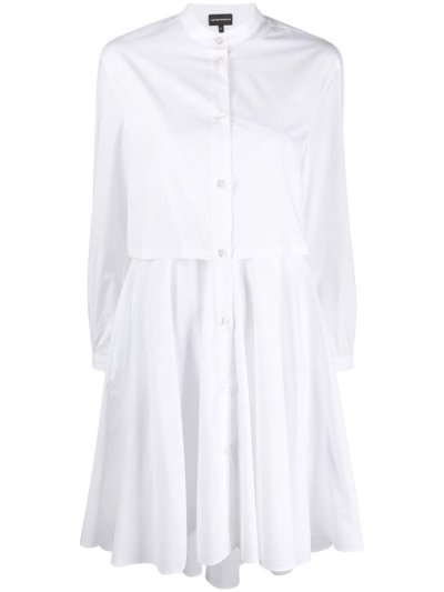 Armani Emporio Layered Shirt Kleider Kleider Damen Weiß | 3U2E1APB