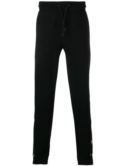 Armani Emporio Logo Detail Track Hose Herren Schwarz | MIFQEF25