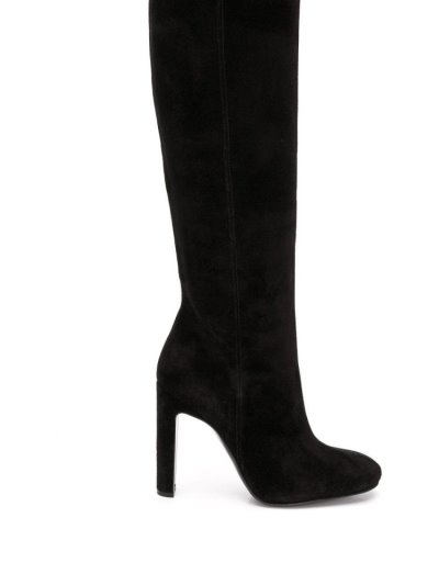 Armani Emporio Logo Knee-high Boots Stiefel Damen Schwarz | MC0C0NR7