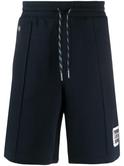 Armani Emporio Logo Lauf Shorts Kurze Hose Herren Blau | YHO2HMZI
