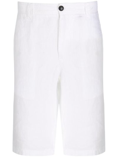 Armani Emporio Logo Plaque Chino Kurze Hose Herren Weiß | 1ETZMLHX