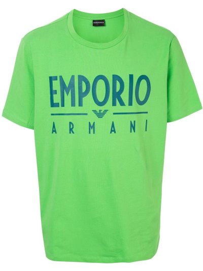 Armani Emporio Logo Print Bomberjacke Herren Grün | 6Y4AX776