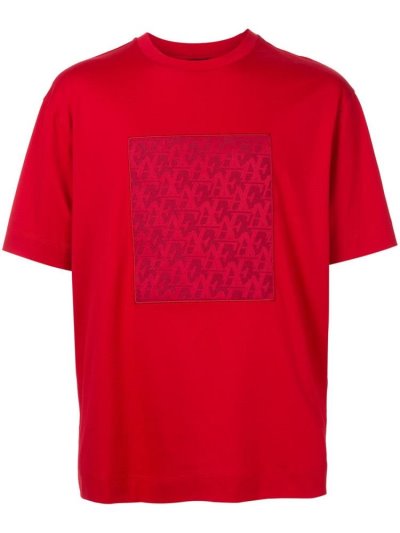 Armani Emporio Logo Print Bomberjacke Herren Rot | 99T0XQQK