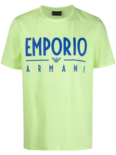Armani Emporio Logo Print Relaxed Fit Bomberjacke Herren Gelb | JL3RR396