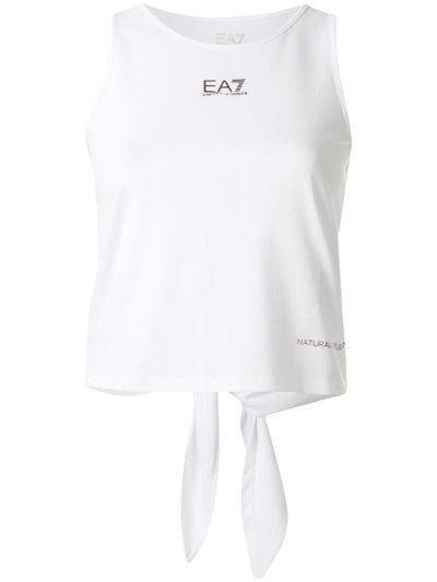 Armani Emporio Logo Print Tank Tops Damen Weiß | 6YJHAYTM
