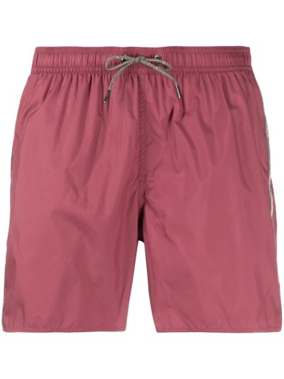 Armani Emporio Logo Stripe Swim Shorts Herren Rosa | 9A37XPQI