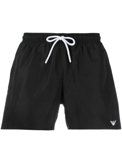 Armani Emporio Logo Swim Shorts Herren Schwarz | XPVXHKQX