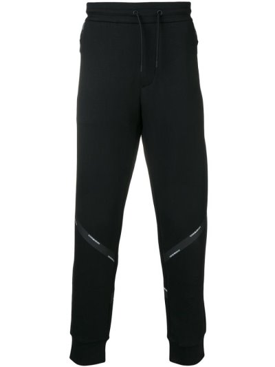 Armani Emporio Logo Track Hose Herren Schwarz | HVRZ9NN5