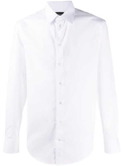 Armani Emporio Long Sleeve Fitted Hemd Herren Weiß | 8Y21R5BS