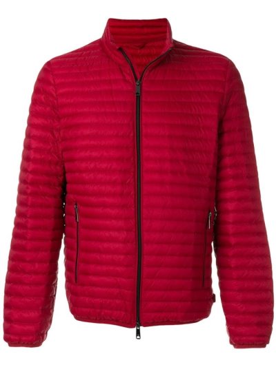 Armani Emporio Long Sleeve Padded Jacket Jacke Herren Rot | SLEEAQ5Y