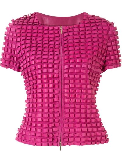 Armani Emporio Loop Detail Jacke Damen Rosa | DV1ZYVZJ