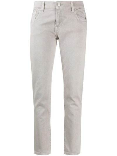 Armani Emporio Low Rise Logo Jeans Damen Grau | 7VHOYX0F