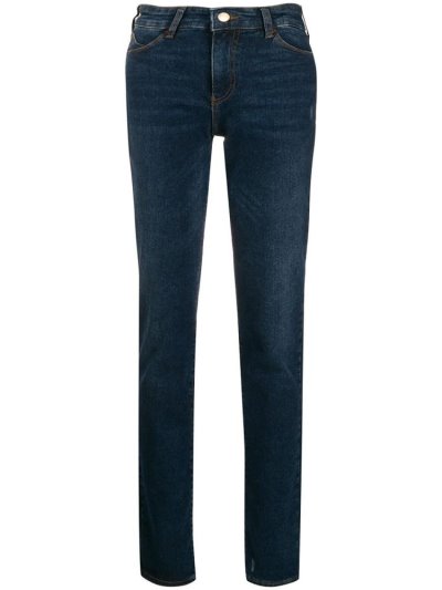 Armani Emporio Low Rise Skinny Jeans Damen Blau | 9QX3Z9NV