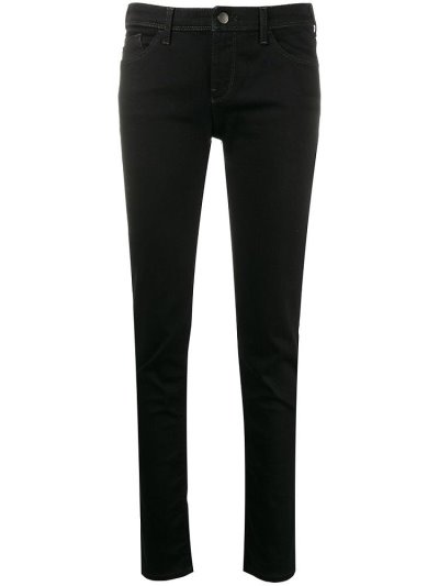 Armani Emporio Low Rise Skinny Jeans Damen Schwarz | UBVM7H2F