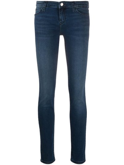 Armani Emporio Low Rise Skinny Jeans Damen Blau | YP5GAV6S