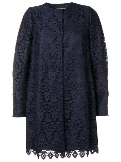 Armani Emporio Macramé Geometric Patterned Mäntel Damen Lila | BB4O0J5L