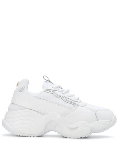 Armani Emporio Mesh Insert Chunky Sneakers Damen Weiß | 7P9U6F34