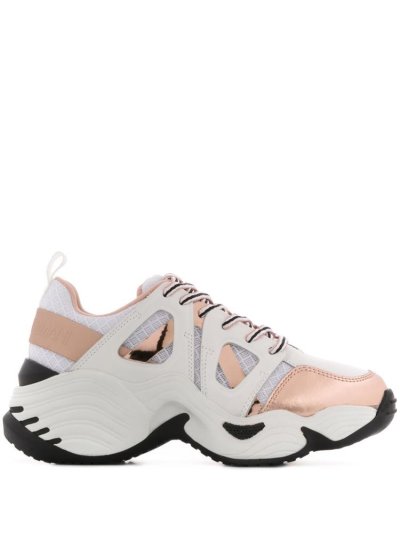 Armani Emporio Metallizzata Low Top Sneakers Damen Weiß Rosa | 1MVEC72J