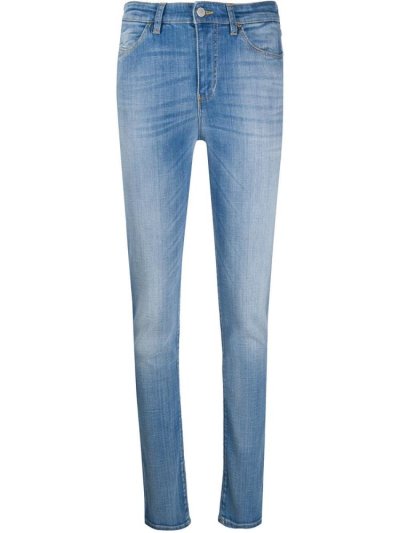 Armani Emporio Mid Rise Skinny Jeans Damen Blau | E1EK4AZM