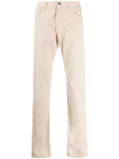 Armani Emporio Mid Rise Straight Leg Jeans Herren Beige | ZEV8K5Z5