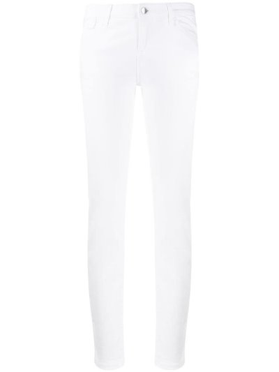 Armani Emporio Mid Rise Tapered Leg Jeans Damen Weiß | GJIZ93SM