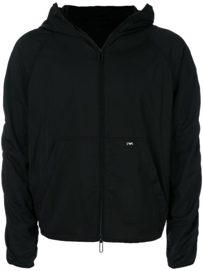 Armani Emporio Mit Kapuze Cropped Jacke Herren Schwarz | 81J58OCD