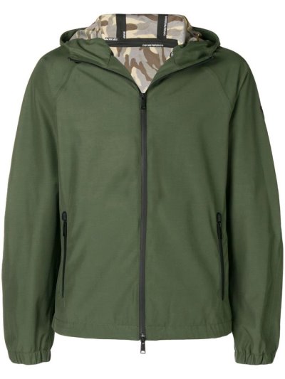 Armani Emporio Mit Kapuze Laufschuhe Jacke Herren Grün | SX6QBF91