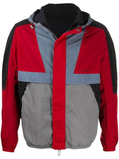 Armani Emporio Mit Kapuze Panelled Jacke Herren Rot Blau | 83Z91PS1