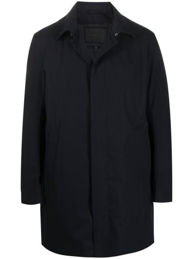 Armani Emporio Mit Kapuze Raincoat Mäntel Herren Blau | 6QIBLB4F